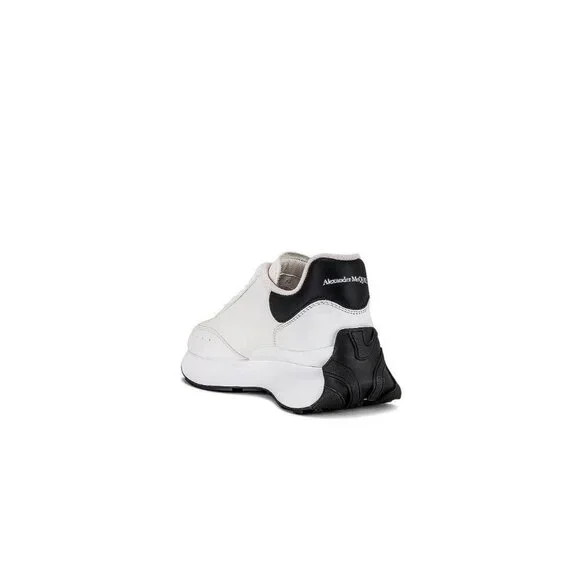 Alexander McQueen Sprint Runner Sneakers in White & Black 38 New with Box Womens - Picture 7 of 16
